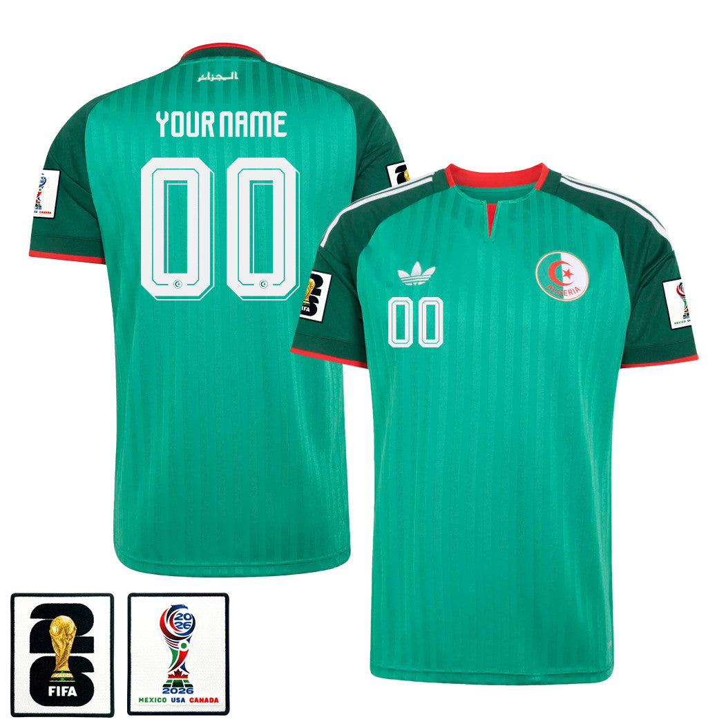 Algeria National Team 2026 Personalized Away Jersey - Green, Men