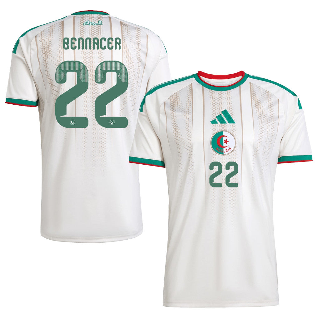 Ismaël Bennacer 22 Algeria National Team 2026 Home Jersey - White, Men