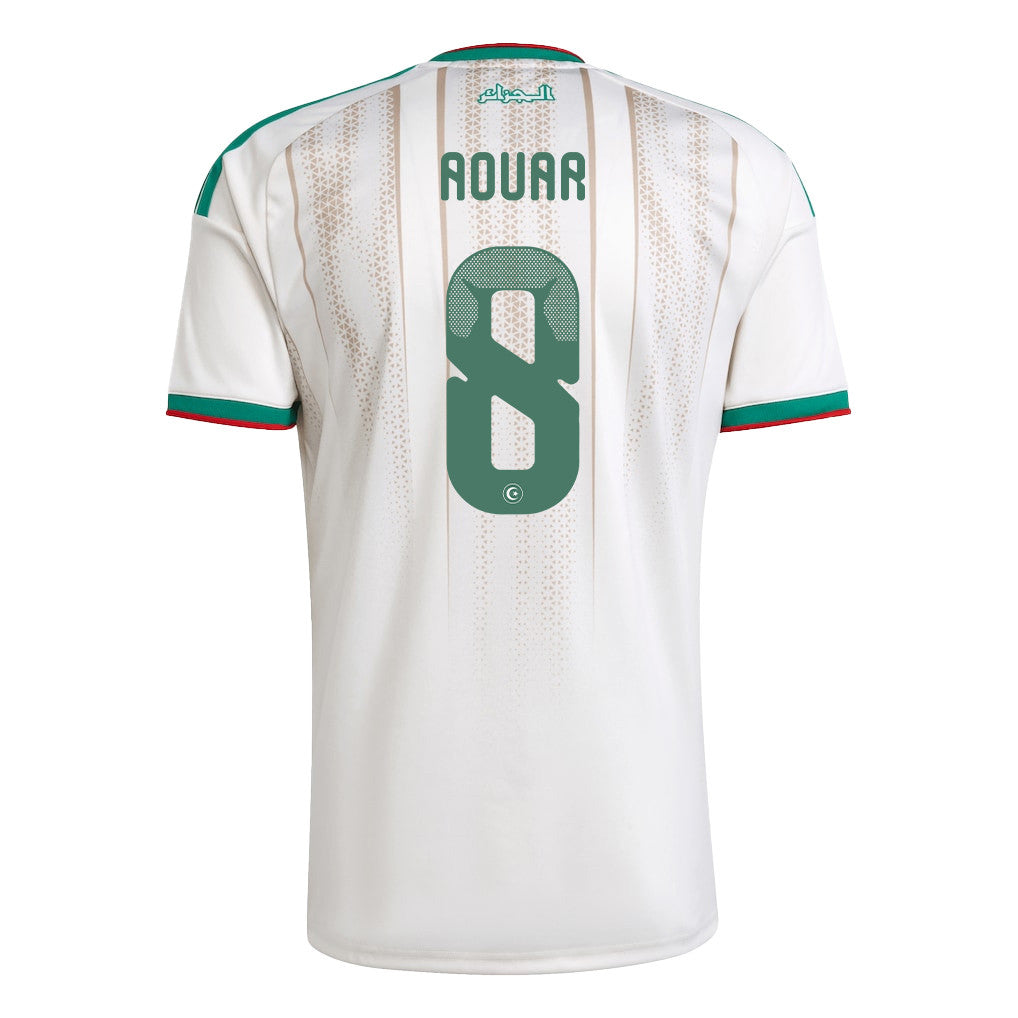 Houssem Aouar 8 Algeria National Team 2026 Home Jersey - White, Men