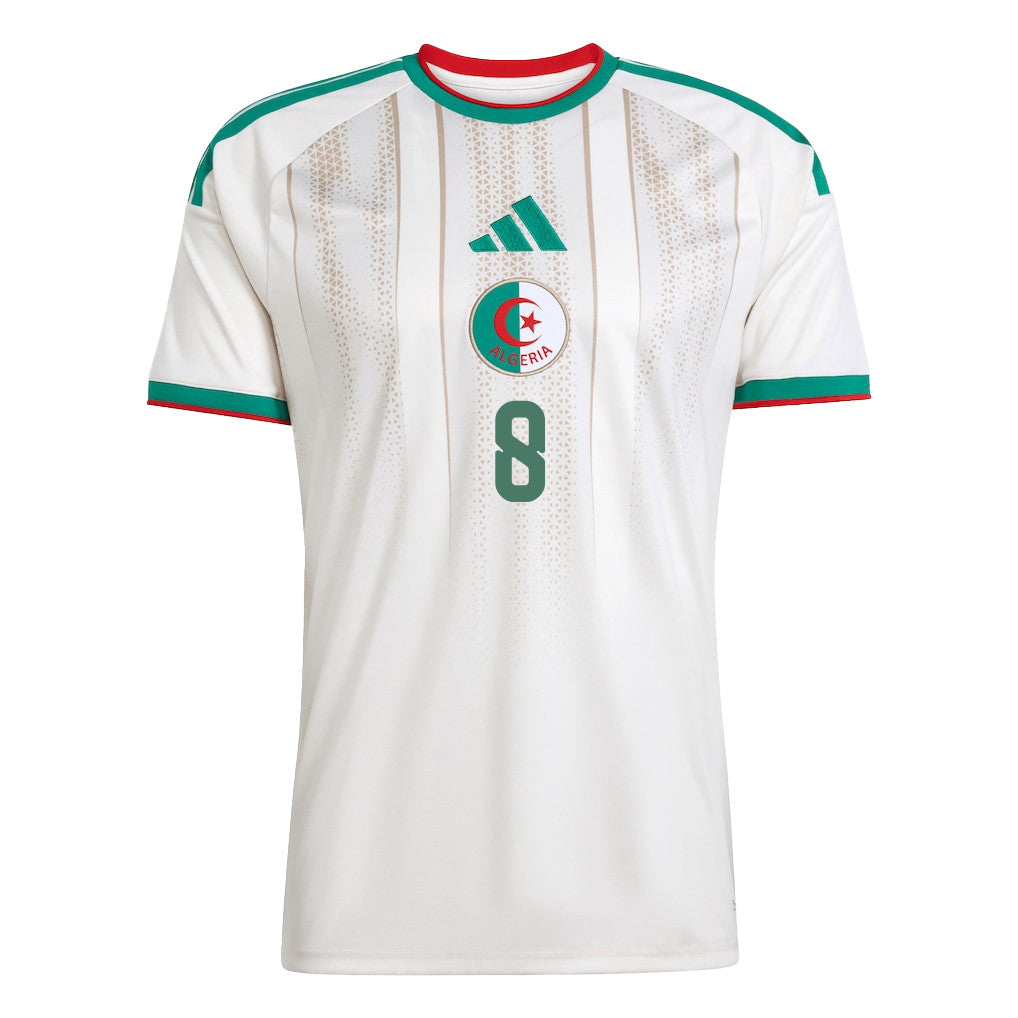 Houssem Aouar 8 Algeria National Team 2026 Home Jersey - White, Men