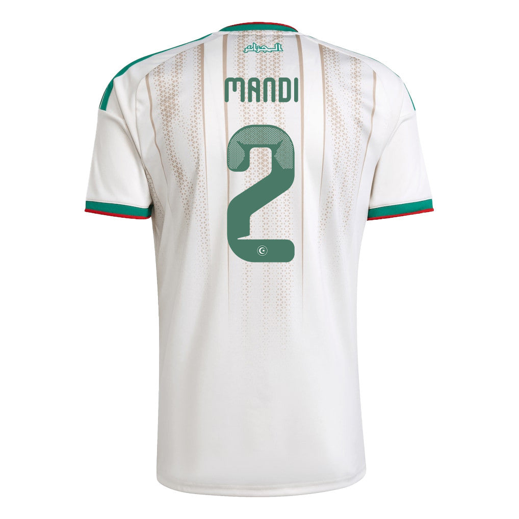 Aïssa Mandi 2 Algeria National Team 2026 Home Jersey - White, Men