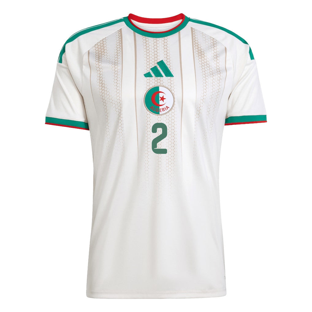 Aïssa Mandi 2 Algeria National Team 2026 Home Jersey - White, Men