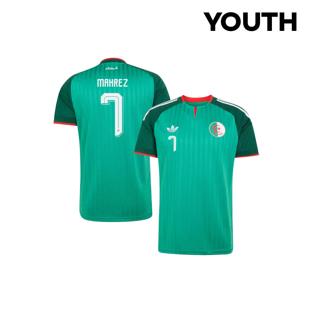 Riyad Mahrez 7 Youth Algeria National Team 2026 Away Jersey - Green