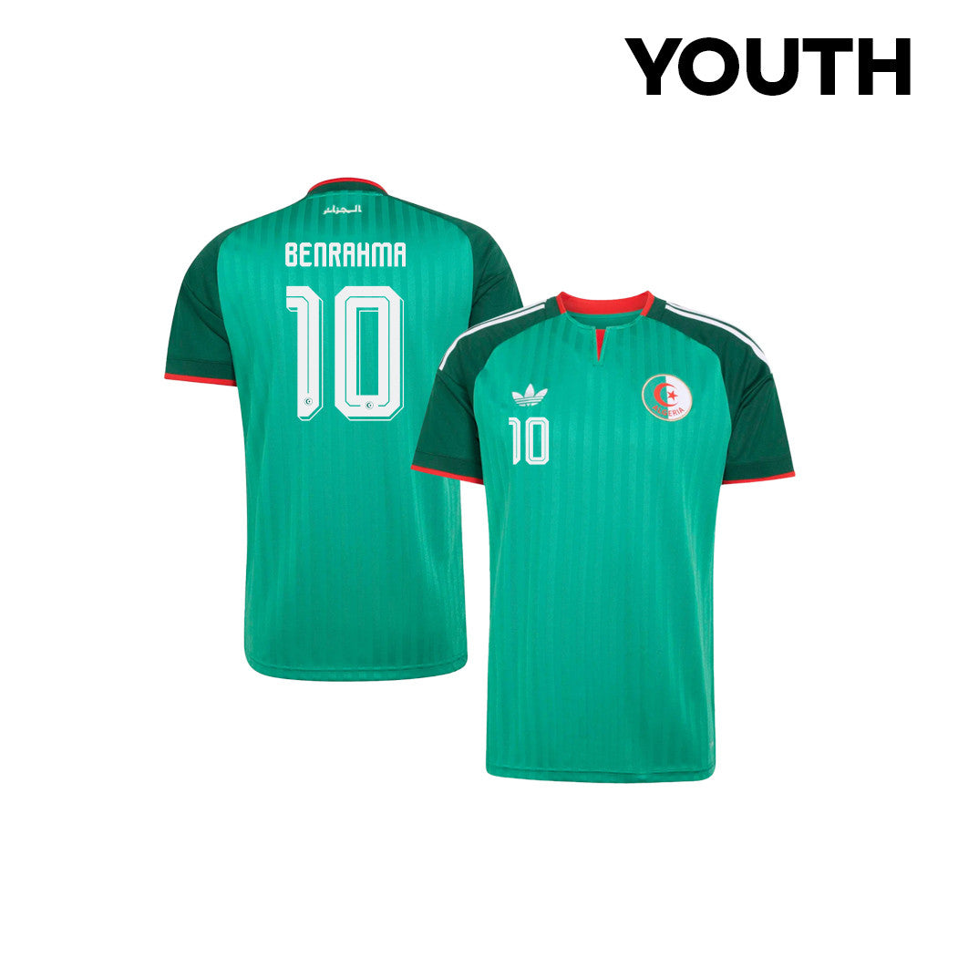 Saïd Benrahma 10 Youth Algeria National Team 2026 Away Jersey - Green