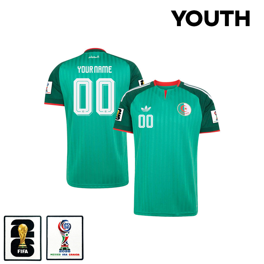 Algeria National Team 2026 Youth Personalized Away Jersey - Green