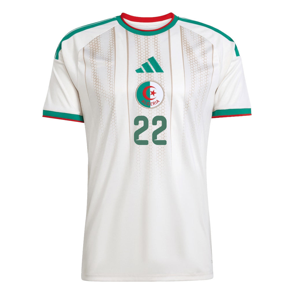 Ismaël Bennacer 22 Youth Algeria National Team 2026 Home Jersey - White
