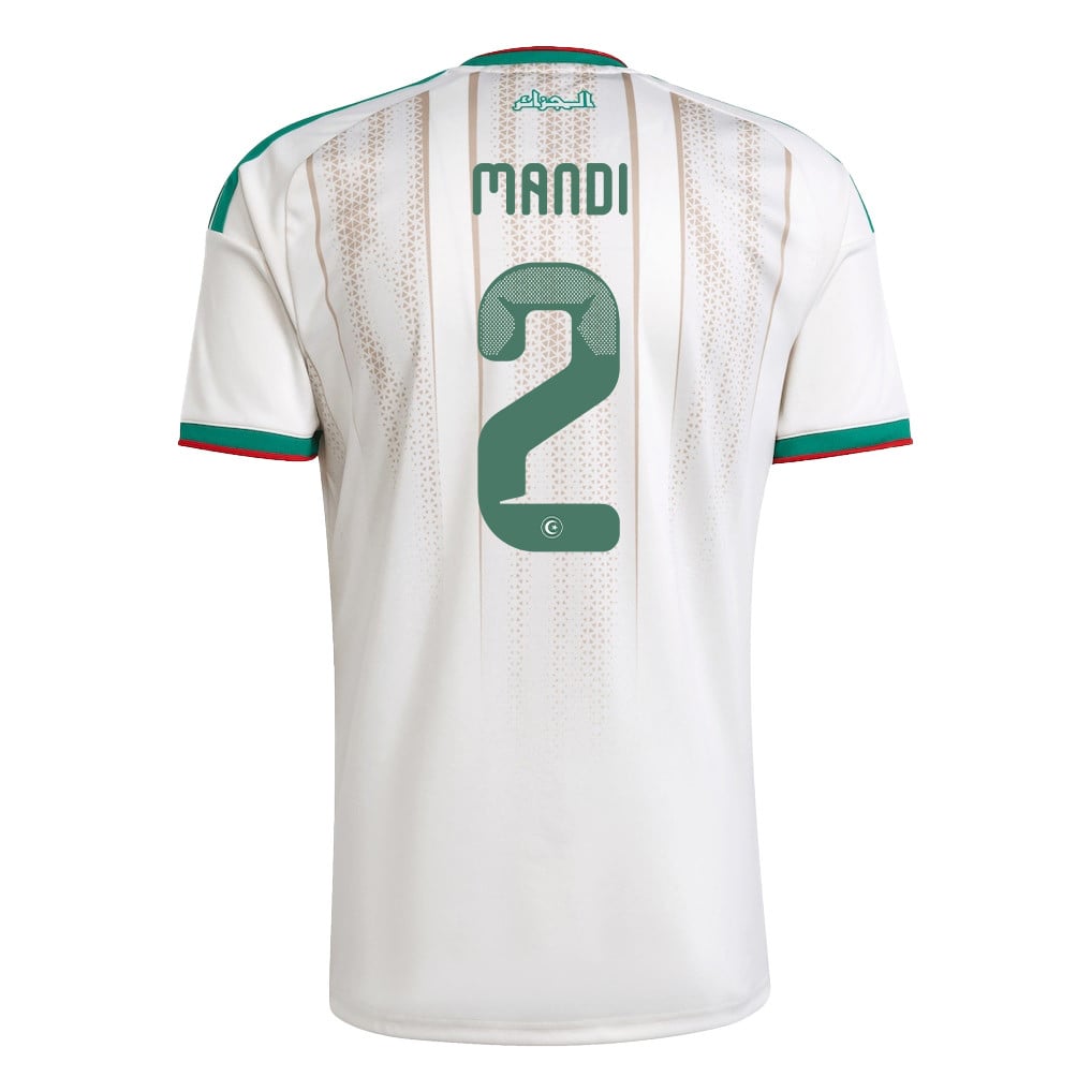 Aïssa Mandi 2 Youth Algeria National Team 2026 Home Jersey - White