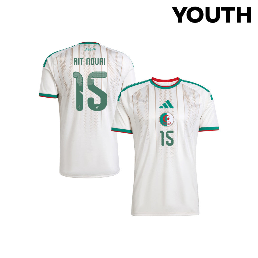Rayan Ait Nouri 15 Youth Algeria National Team 2026 Home Jersey - White