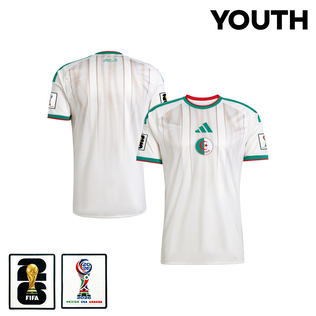 Algeria National Team 2026 Youth Home Jersey - White