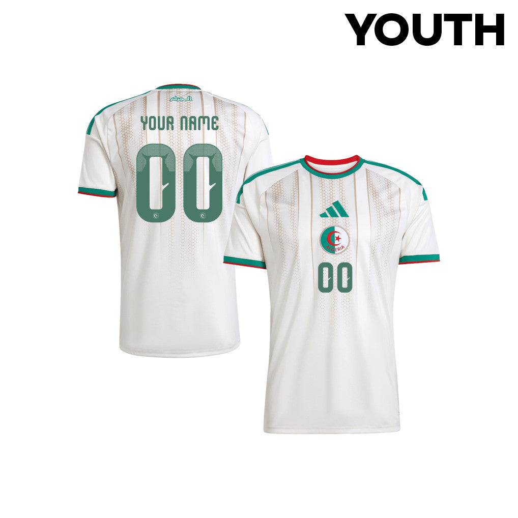 Algeria National Team 2026 Youth Personalized Home Jersey - White