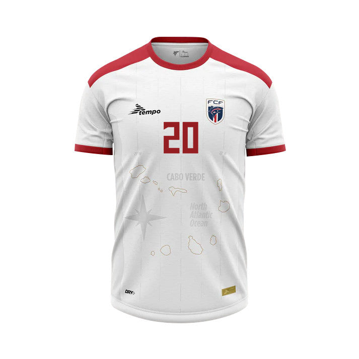 Ryan Mendes 20 Cape Verde National Team 2026 Away Jersey - White, Men