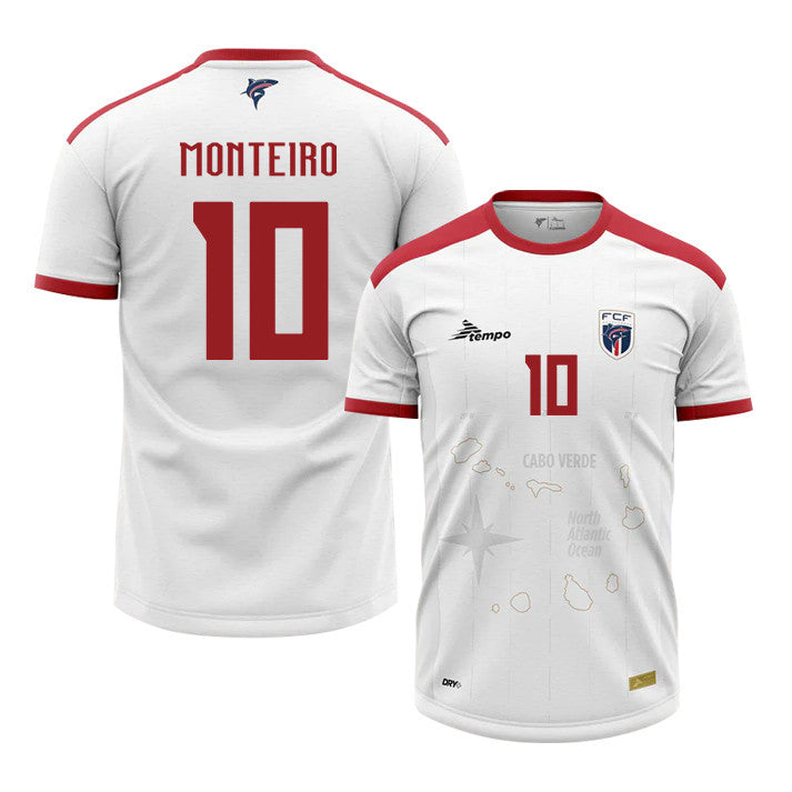 Jamiro Monteiro 10 Cape Verde National Team 2026 Away Jersey - White, Men