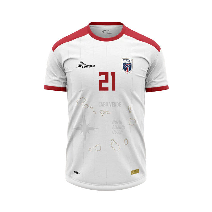 Bebé 21 Cape Verde National Team 2026 Away Jersey - White, Men