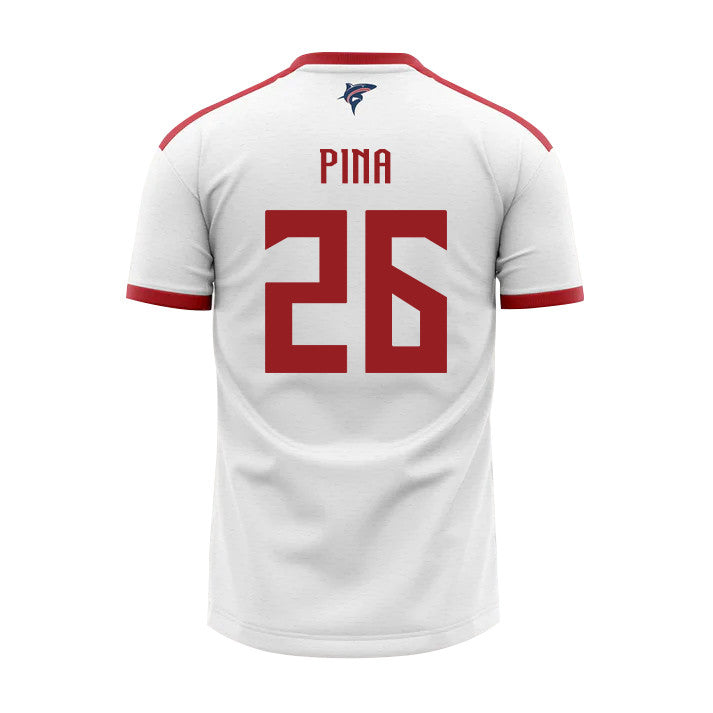 Kevin Pina 26 Cape Verde National Team 2026 Away Jersey - White, Men