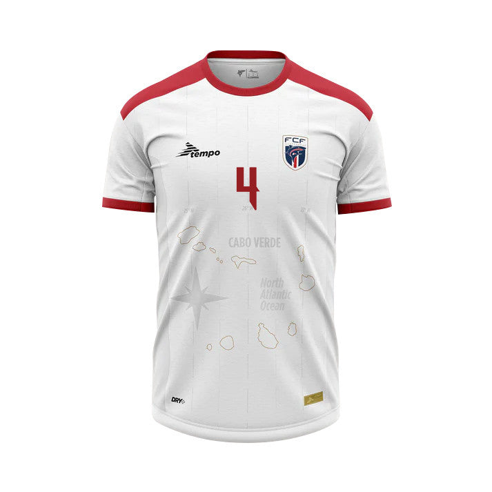 Roberto Lopes 4 Cape Verde National Team 2026 Away Jersey - White, Men