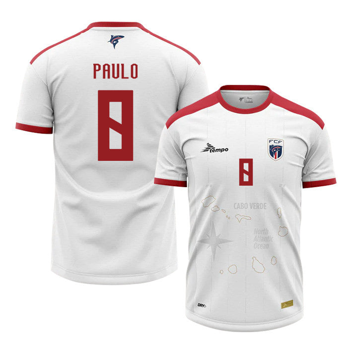 Joao Paulo 8 Cape Verde National Team 2026 Away Jersey - White, Men