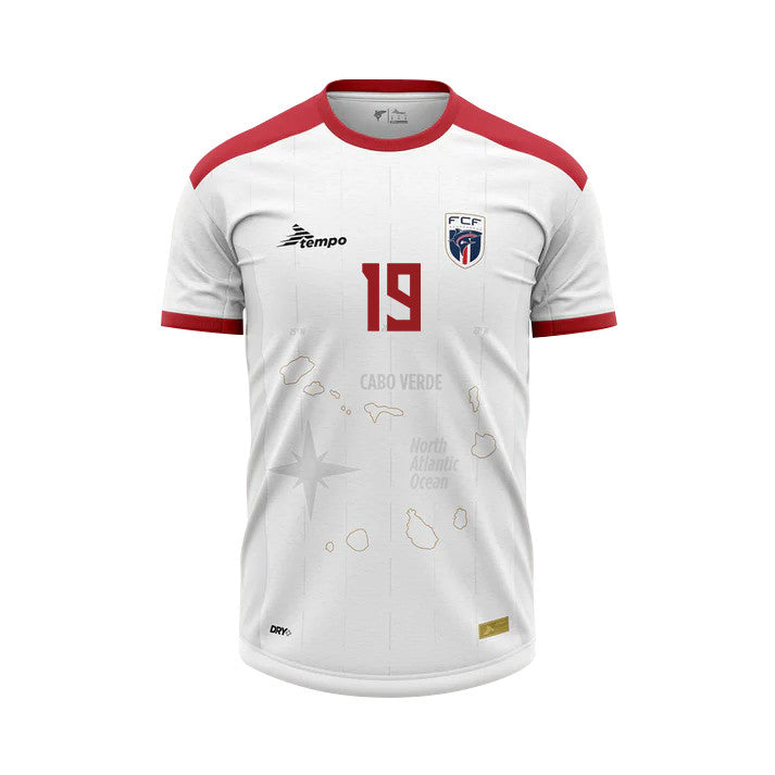 Helio Varela 19 Cape Verde National Team 2026 Away Jersey - White, Men
