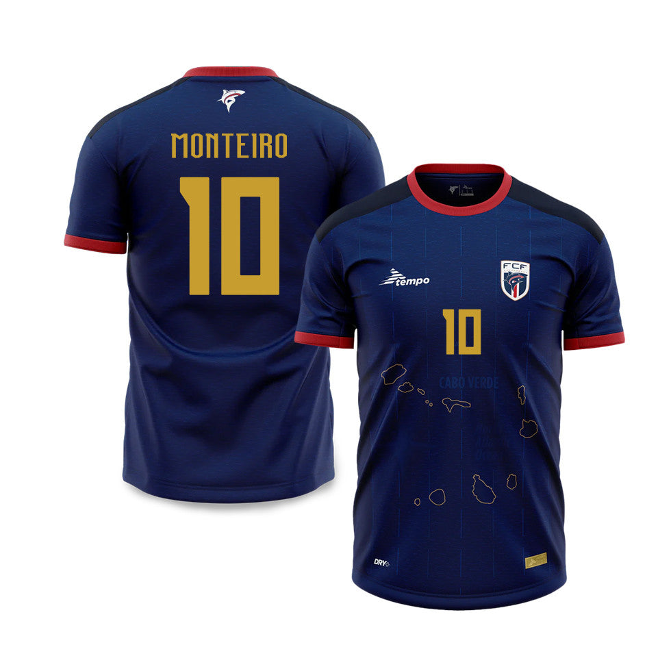 Jamiro Monteiro 10 Cape Verde National Team 2026 Home Jersey - Blue, Men