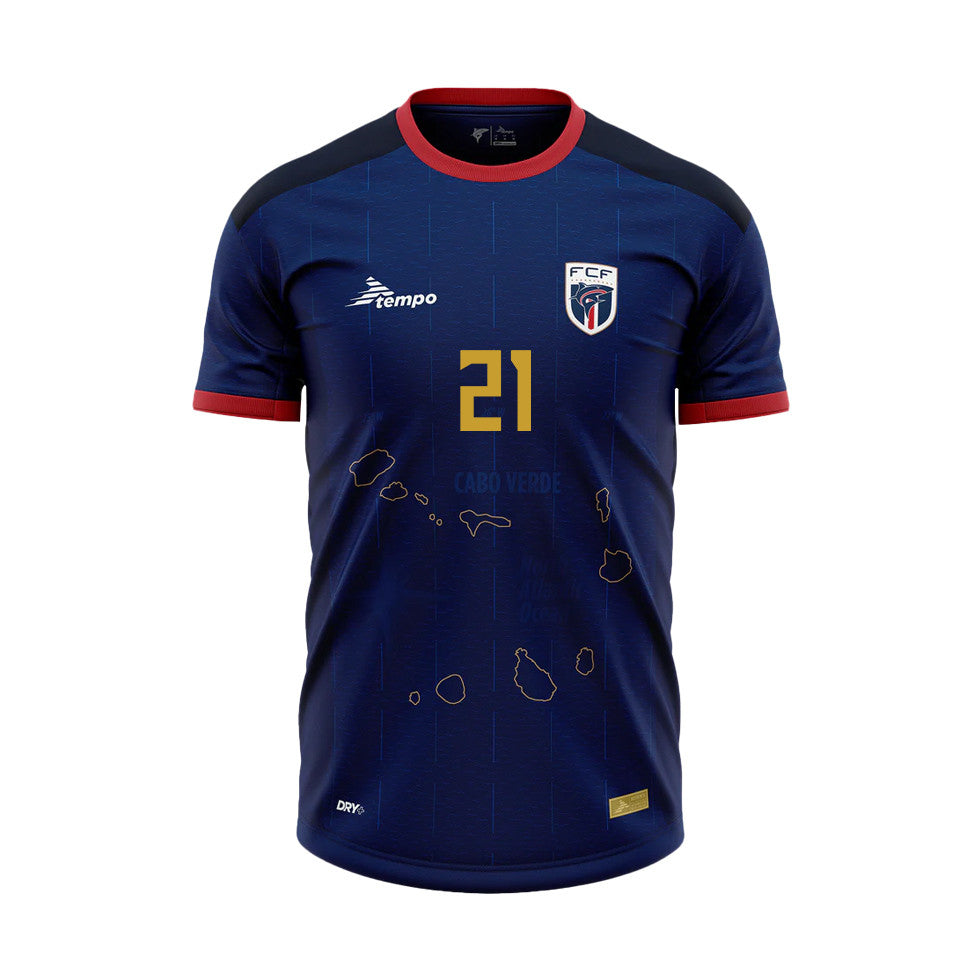 Bebé 21 Cape Verde National Team 2026 Home Jersey - Blue, Men