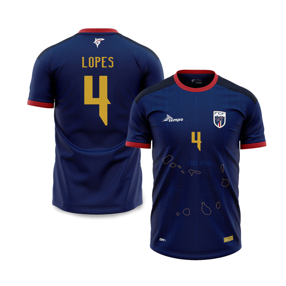 Roberto Lopes 4 Cape Verde National Team 2026 Home Jersey - Blue, Men