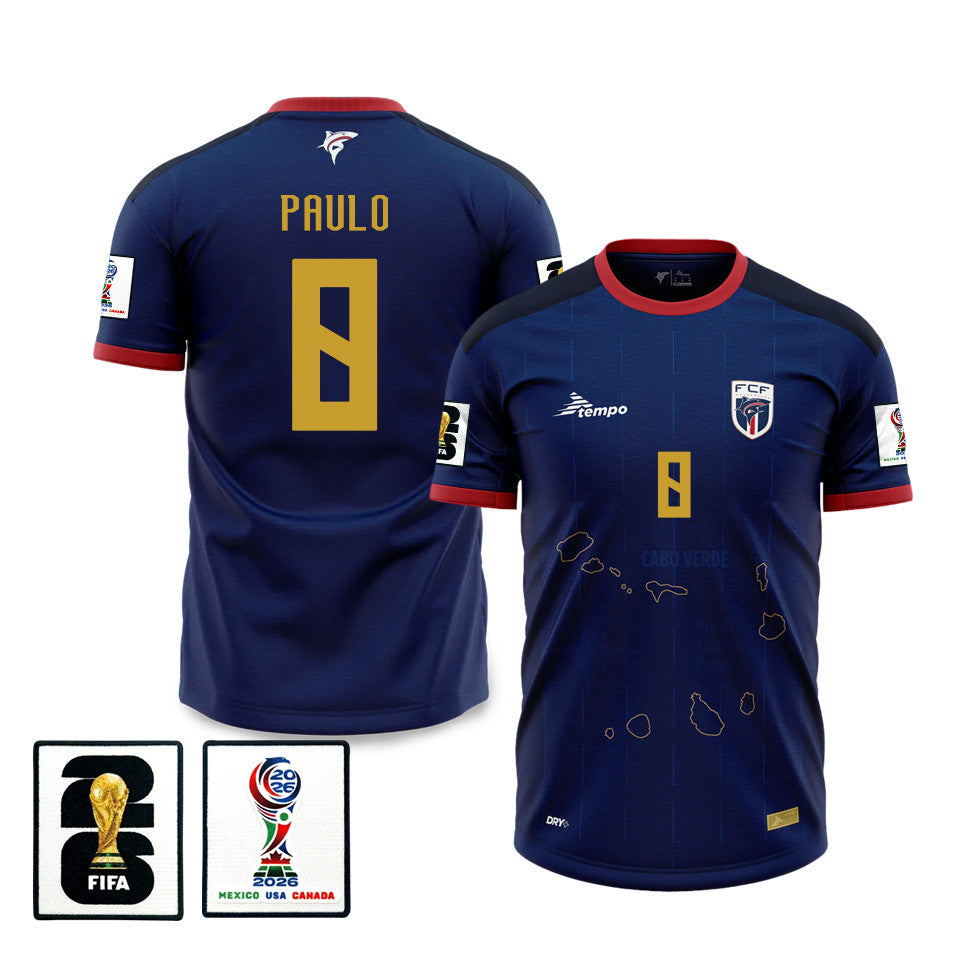 Joao Paulo 8 Cape Verde National Team 2026 Home Jersey - Blue, Men