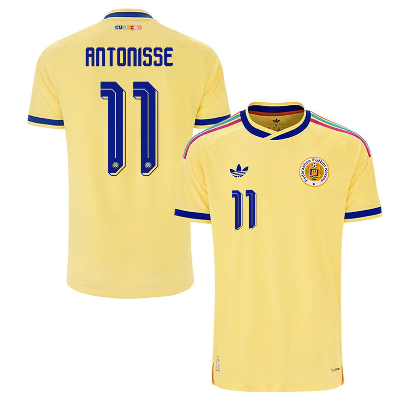 Jeremy Antonisse 11 Curaçao National Team 2026 Away Jersey - Yellow, Men