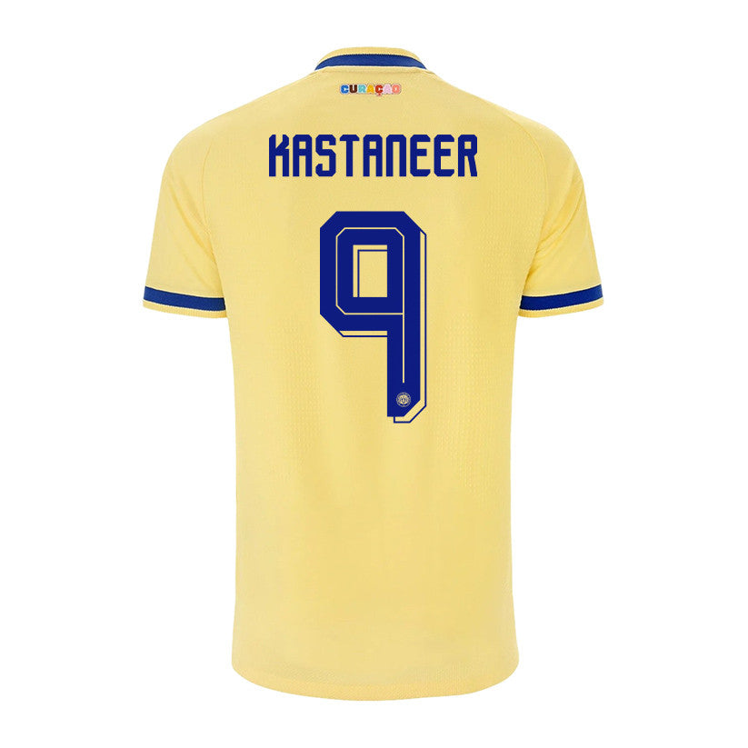Gervane Kastaneer 9 Curaçao National Team 2026 Away Jersey - Yellow, Men