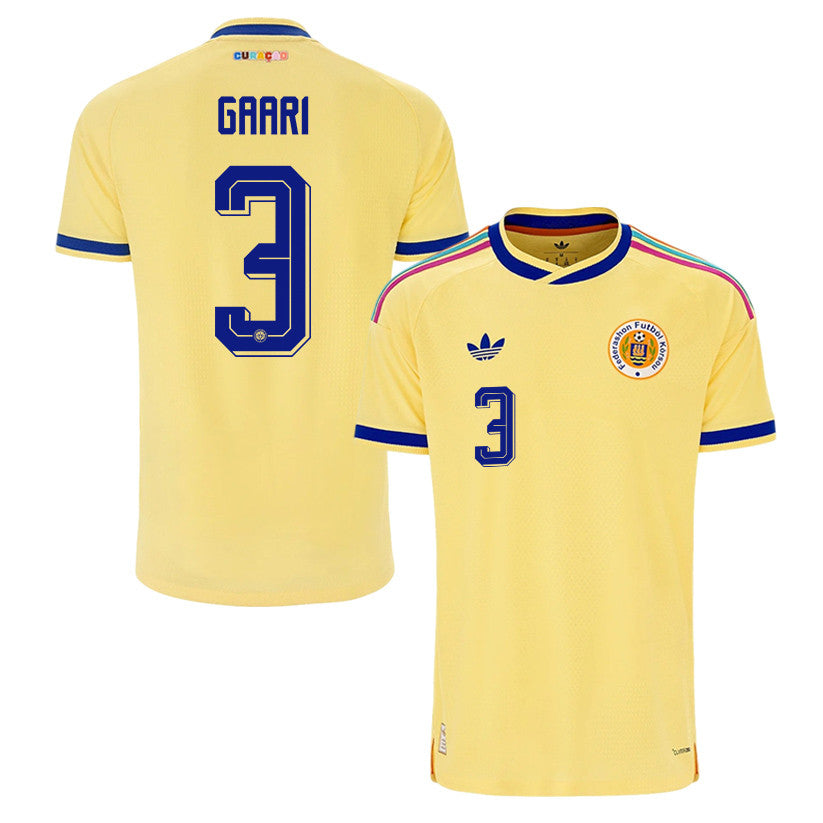 Juriën Gaari 3 Curaçao National Team 2026 Away Jersey - Yellow, Men