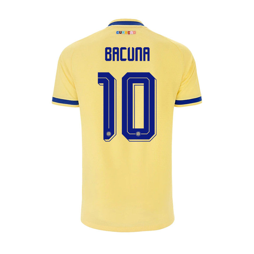Leandro Bacuna 10 Youth Curaçao National Team 2026 Away Jersey - Yellow