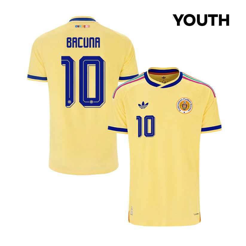 Leandro Bacuna 10 Youth Curaçao National Team 2026 Away Jersey - Yellow
