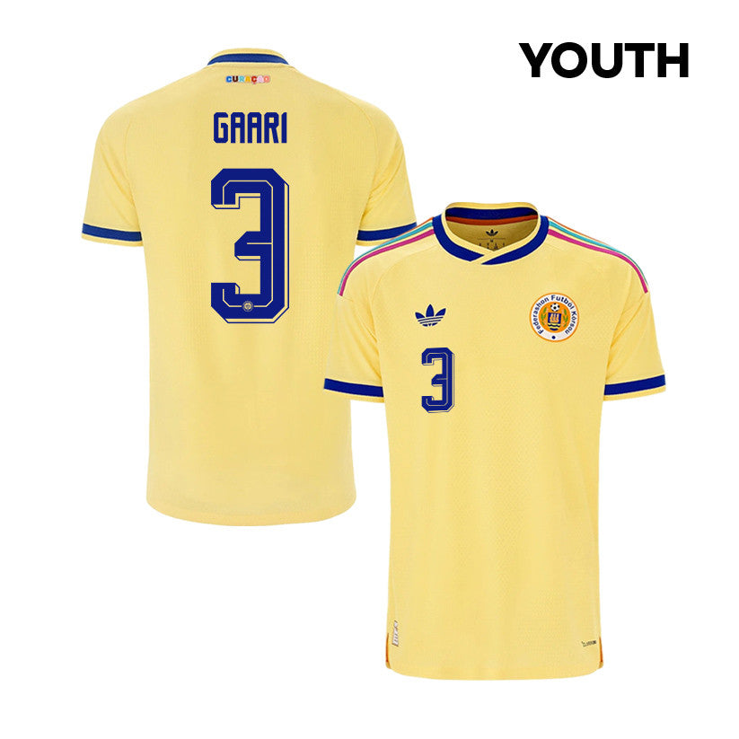 Juriën Gaari 3 Youth Curaçao National Team 2026 Away Jersey - Yellow