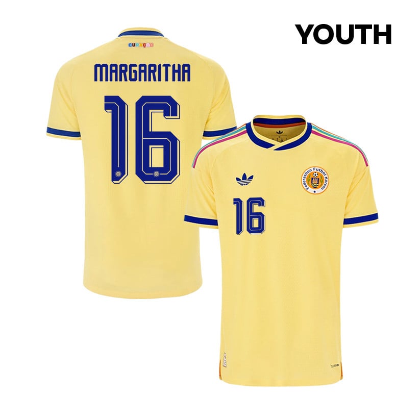 Jearl Margaritha 16 Youth Curaçao National Team 2026 Away Jersey - Yellow
