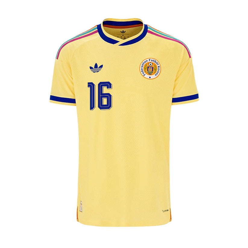 Jearl Margaritha 16 Youth Curaçao National Team 2026 Away Jersey - Yellow