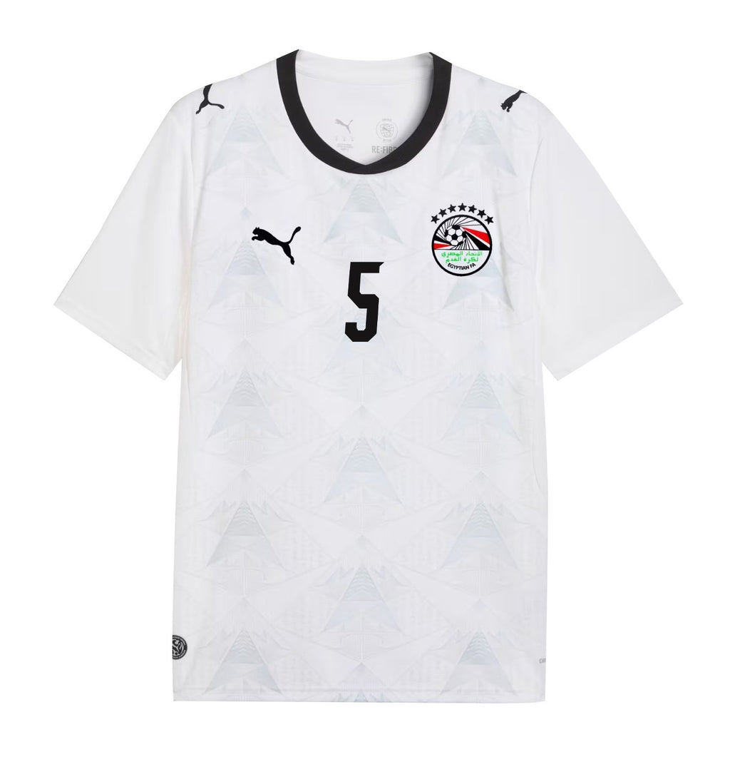 Rami Rabia 5 Egypt National Team 2026 Away Jersey - White, Men