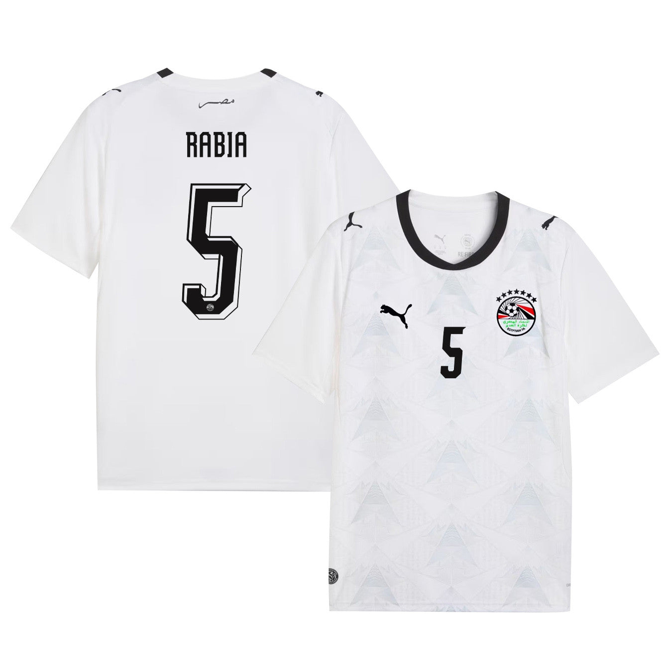 Rami Rabia 5 Egypt National Team 2026 Away Jersey - White, Men