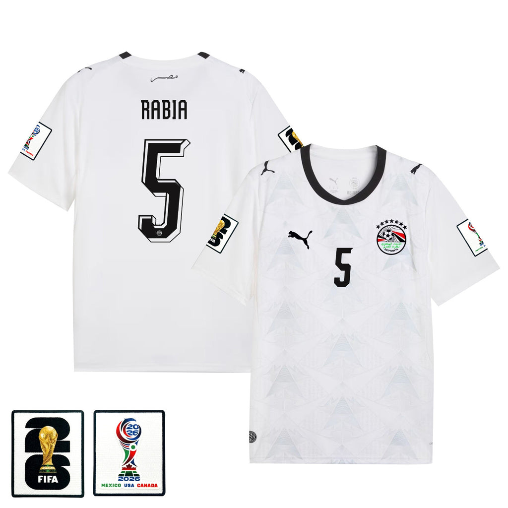 Rami Rabia 5 Egypt National Team 2026 Away Jersey - White, Men