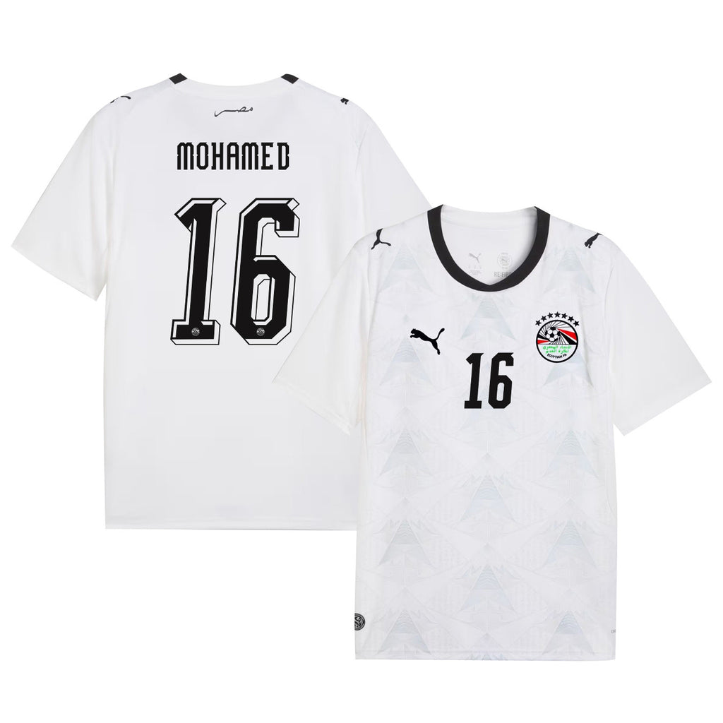 Mostafa Mohamed 16 Egypt National Team 2026 Away Jersey - White, Men