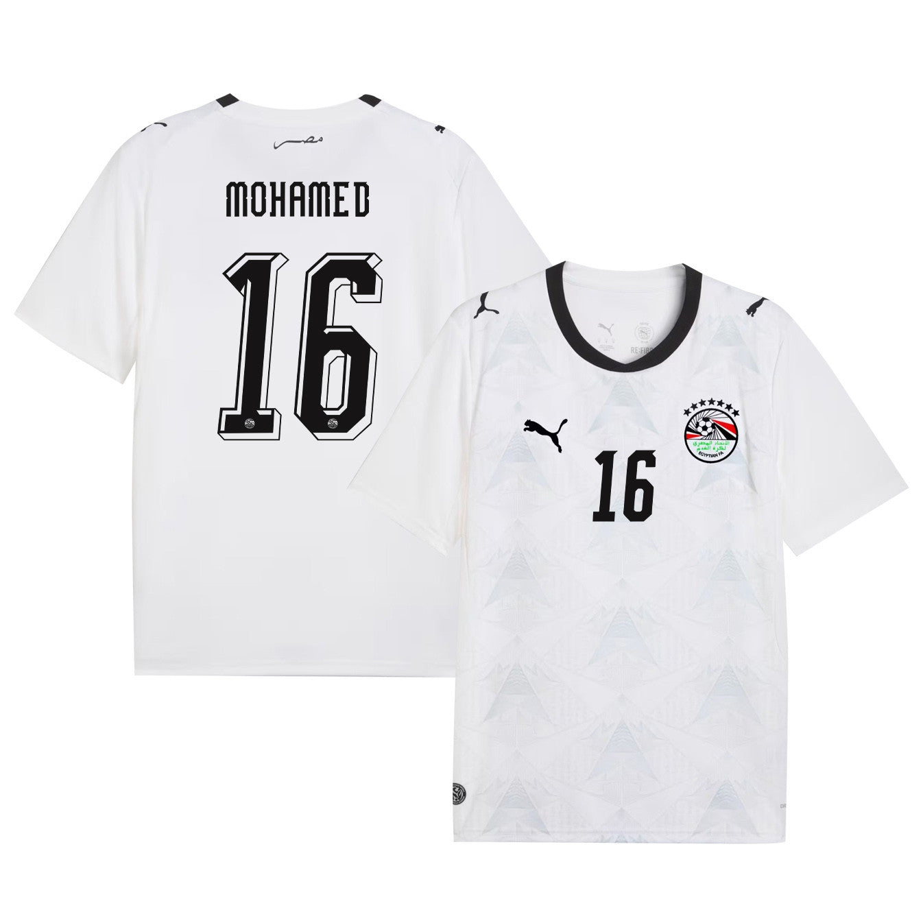 Mostafa Mohamed 16 Egypt National Team 2026 Away Jersey - White, Men