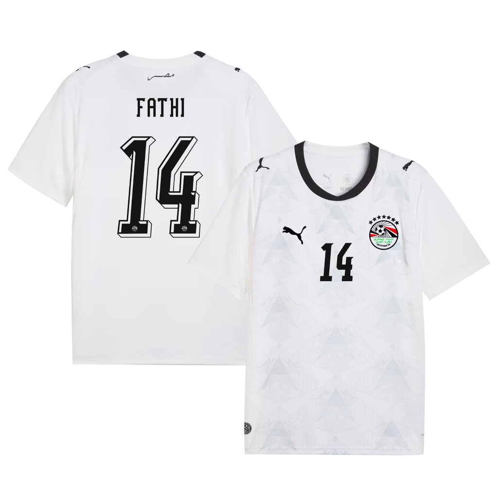 Hamdi Fathi 14 Egypt National Team 2026 Away Jersey - White, Men