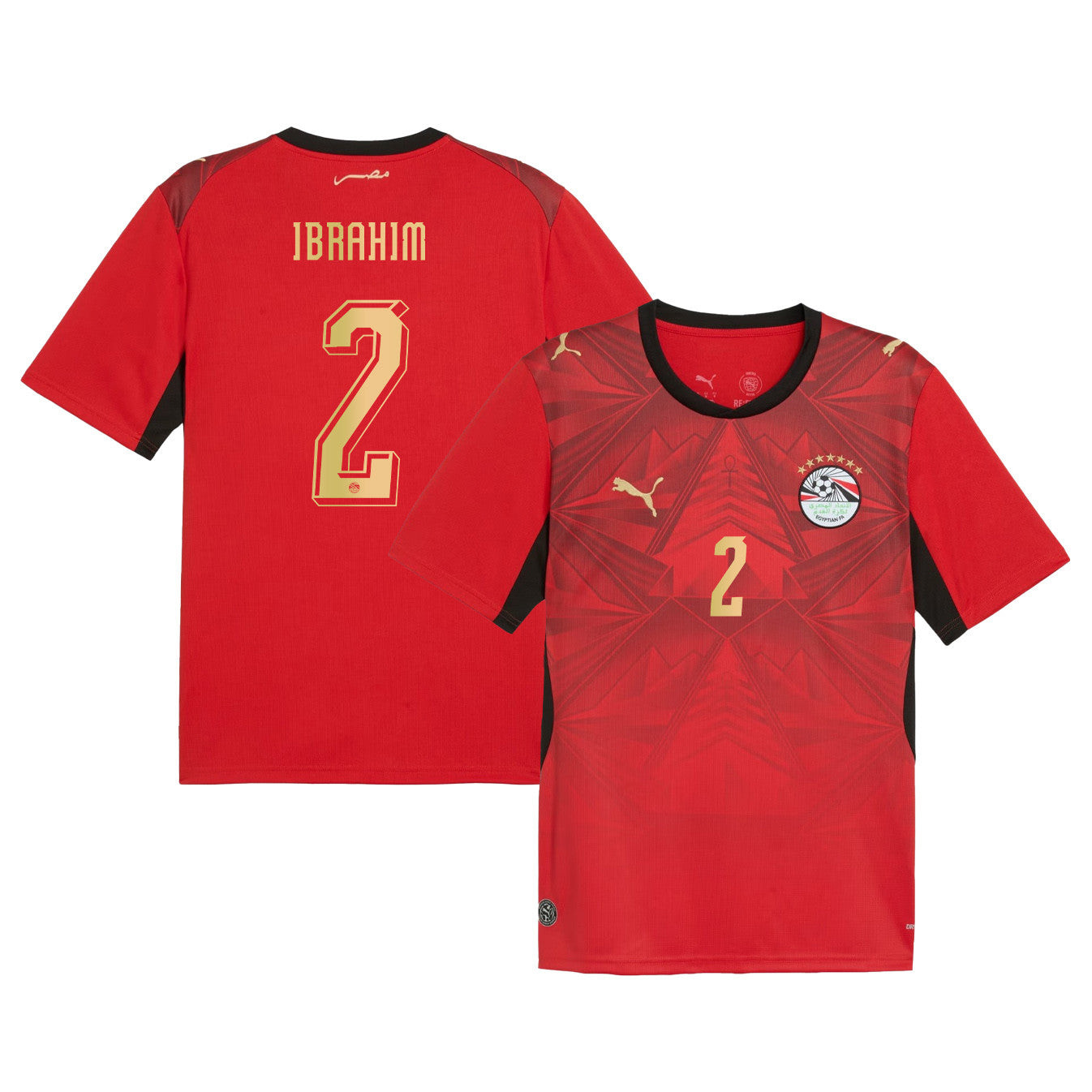 Yasser Ibrahim 2 Egypt National Team 2026 Home Jersey - Red, Men