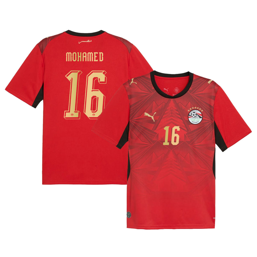 Mostafa Mohamed 16 Egypt National Team 2026 Home Jersey - Red, Men
