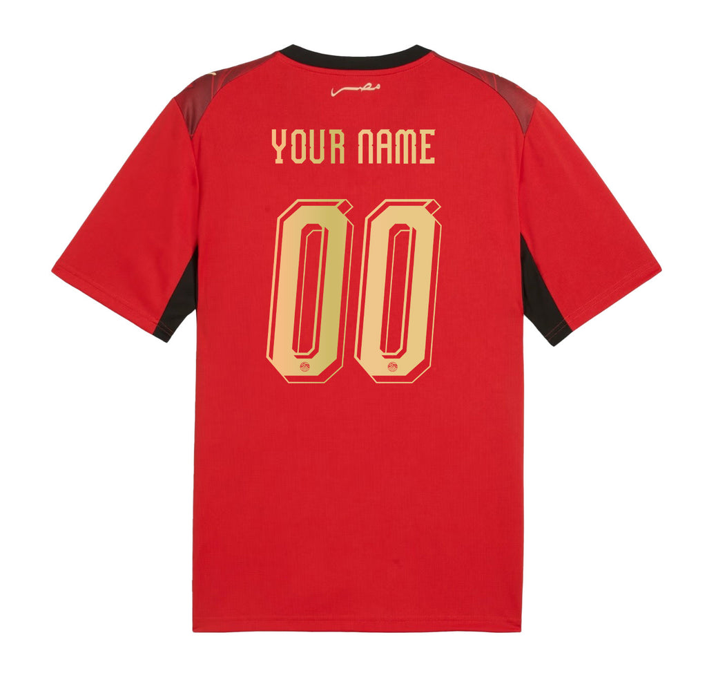 Egypt National Team 2026 Personalized Home Jersey - Red, Men