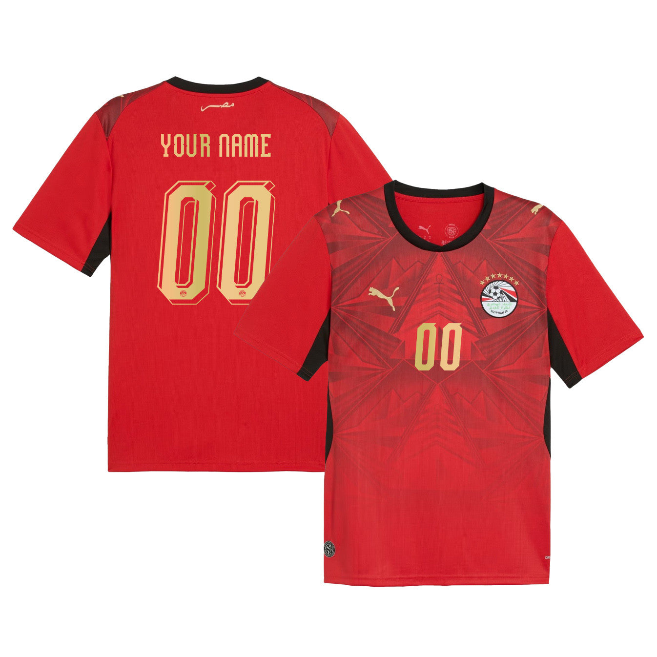 Egypt National Team 2026 Personalized Home Jersey - Red, Men