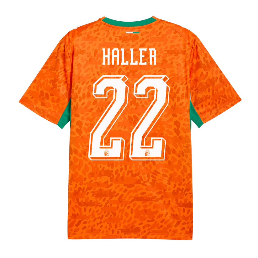 Sébastien Haller 22 Ivory Coast National Team 2026 Home Jersey - Orange, Men