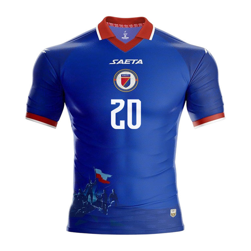 Frantzdy Pierrot 20 Haiti National Team 2026 Home Jersey - Blue, Men