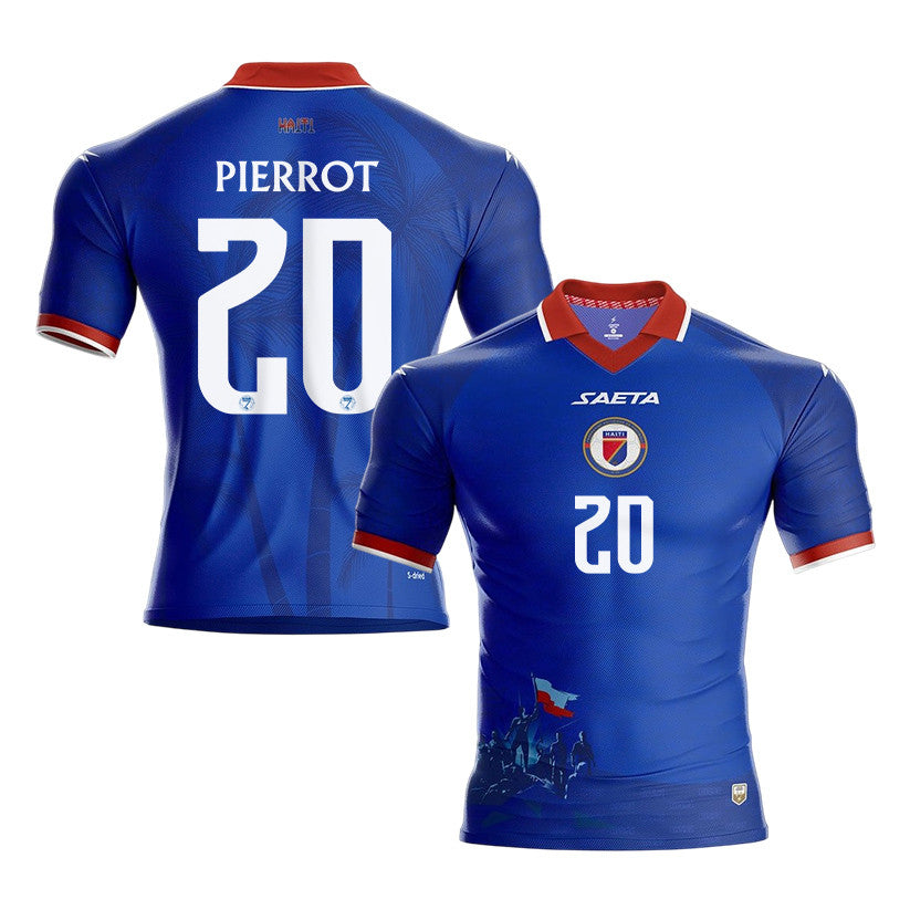Frantzdy Pierrot 20 Haiti National Team 2026 Home Jersey - Blue, Men