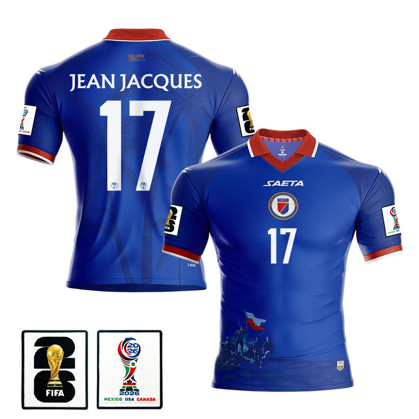 Danley Jean Jacques 17 Haiti National Team 2026 Home Jersey - Blue, Men
