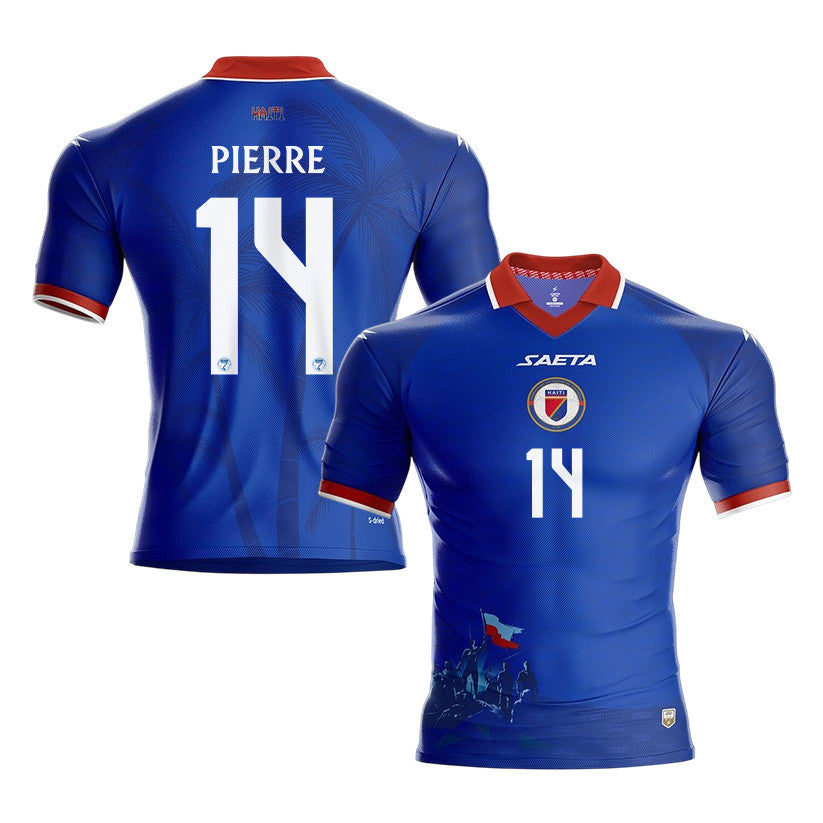 Leverton Pierre 14 Haiti National Team 2026 Home Jersey - Blue, Men