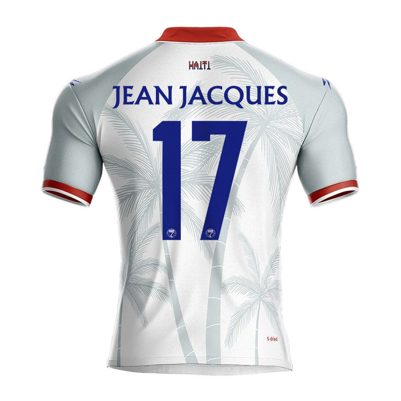Danley Jean Jacques 17 Haiti National Team 2026 Away Jersey - White, Men