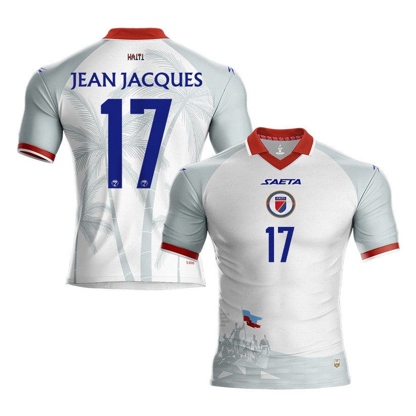 Danley Jean Jacques 17 Haiti National Team 2026 Away Jersey - White, Men